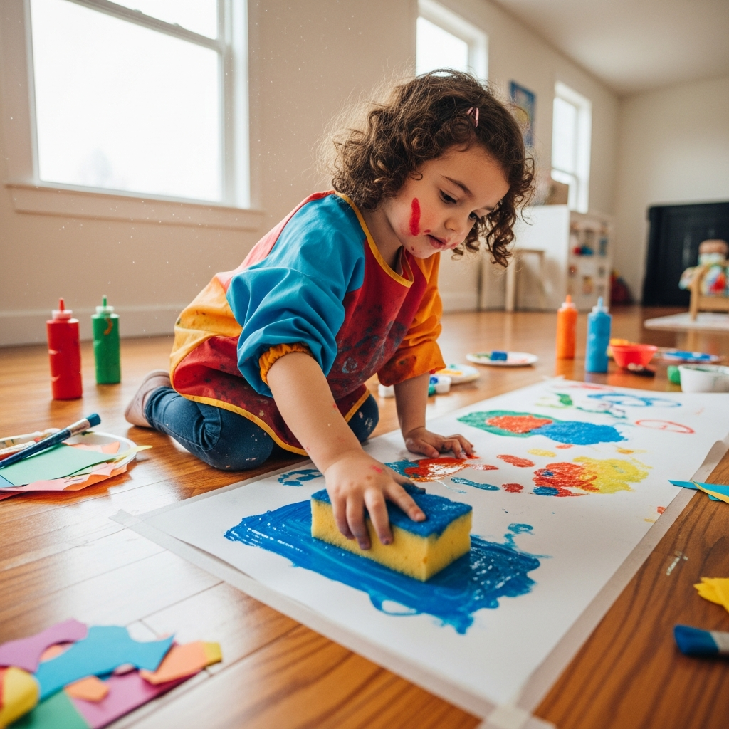 Otplan Giant Sponge Squish Art OTPlan Activity Idea
