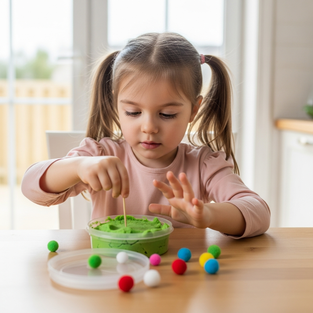 Otplan Pom-pom Poking Garden OTPlan Activity Idea
